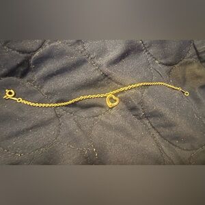 Tiffany & Co. Elsa Peretti Sterling Silver open heart bracelet